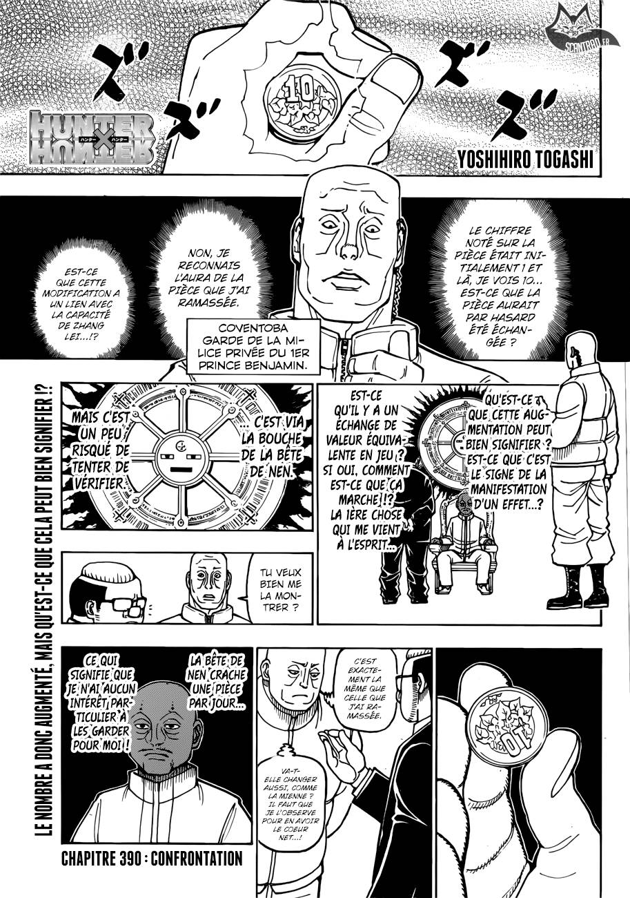 Lecture en ligne Hunter X Hunter 390 page 1