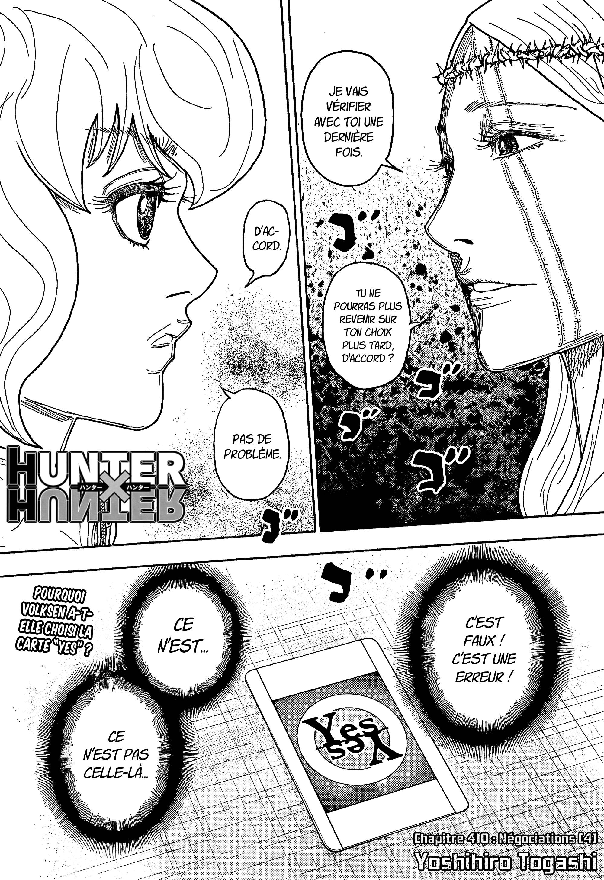 Lecture en ligne Hunter X Hunter 410 page 1