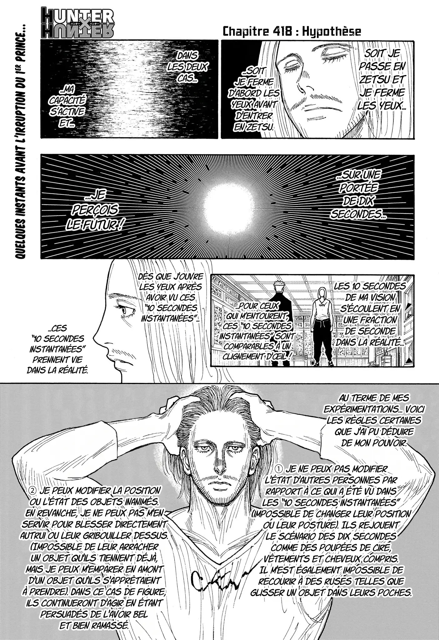 Lecture en ligne Hunter X Hunter 418 page 1