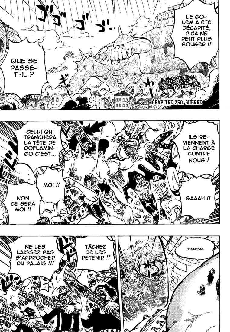 Lecture en ligne One Piece 750 page 3