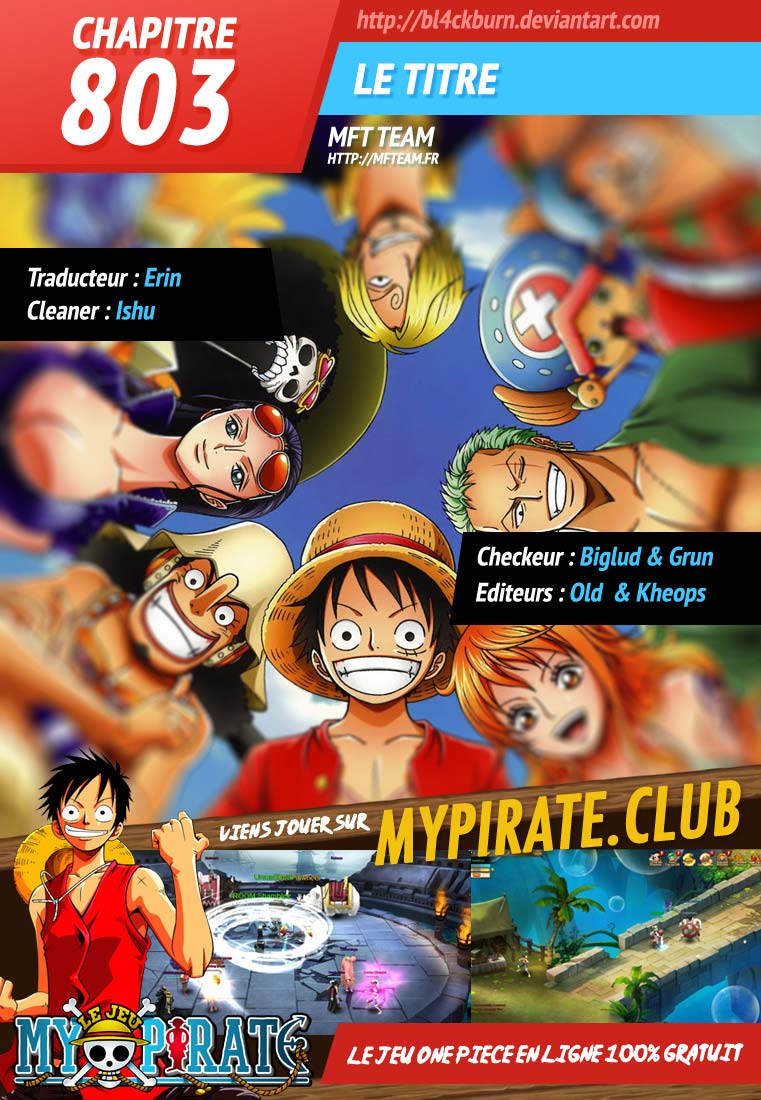 Lecture en ligne One Piece 803 page 1