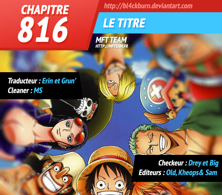 Lecture en ligne One Piece 816 page 1