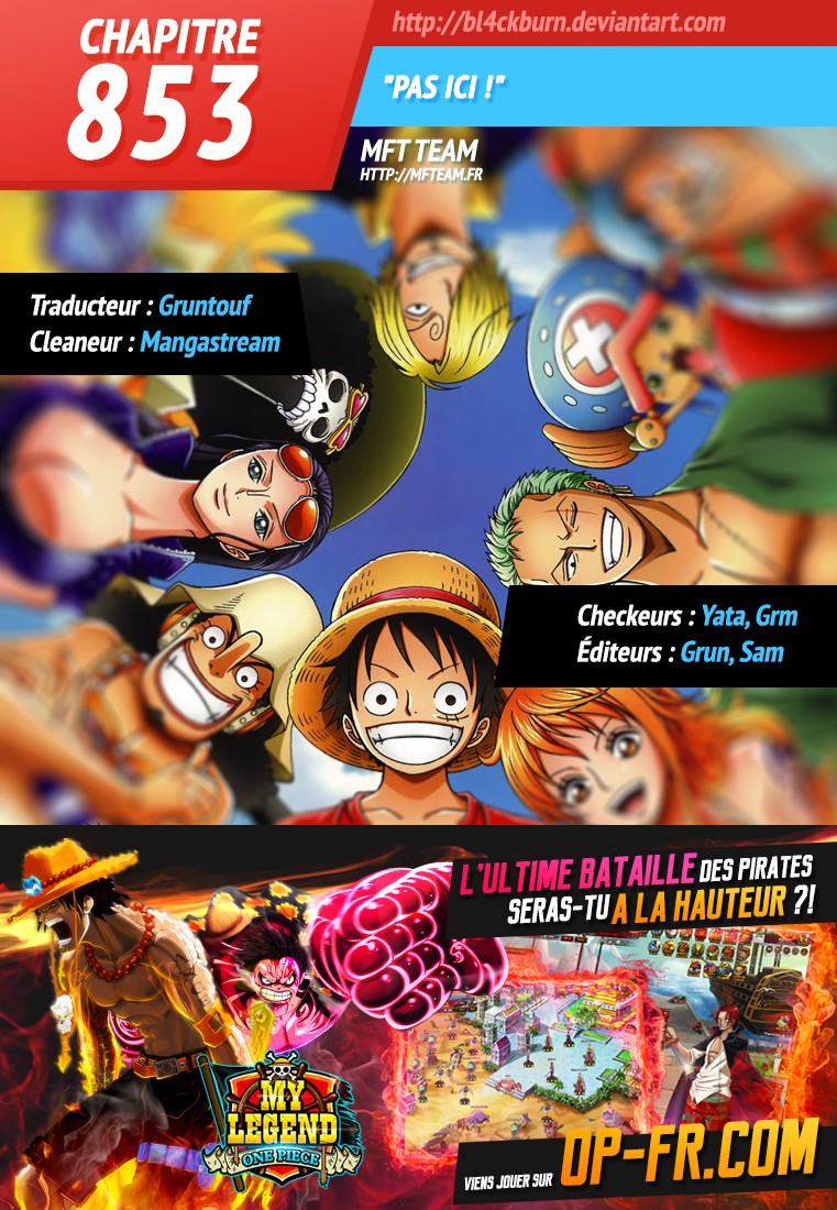 Lecture en ligne One Piece 853 page 1