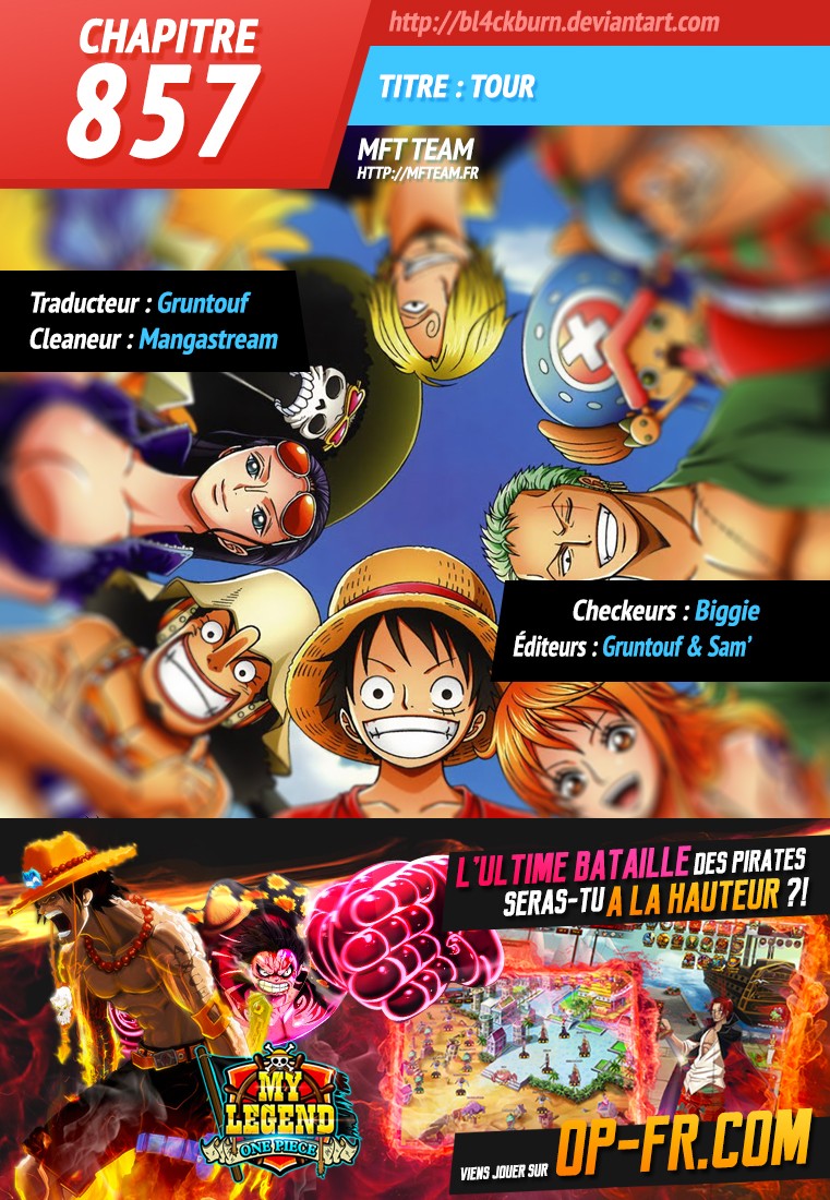 Lecture en ligne One Piece 857 page 1