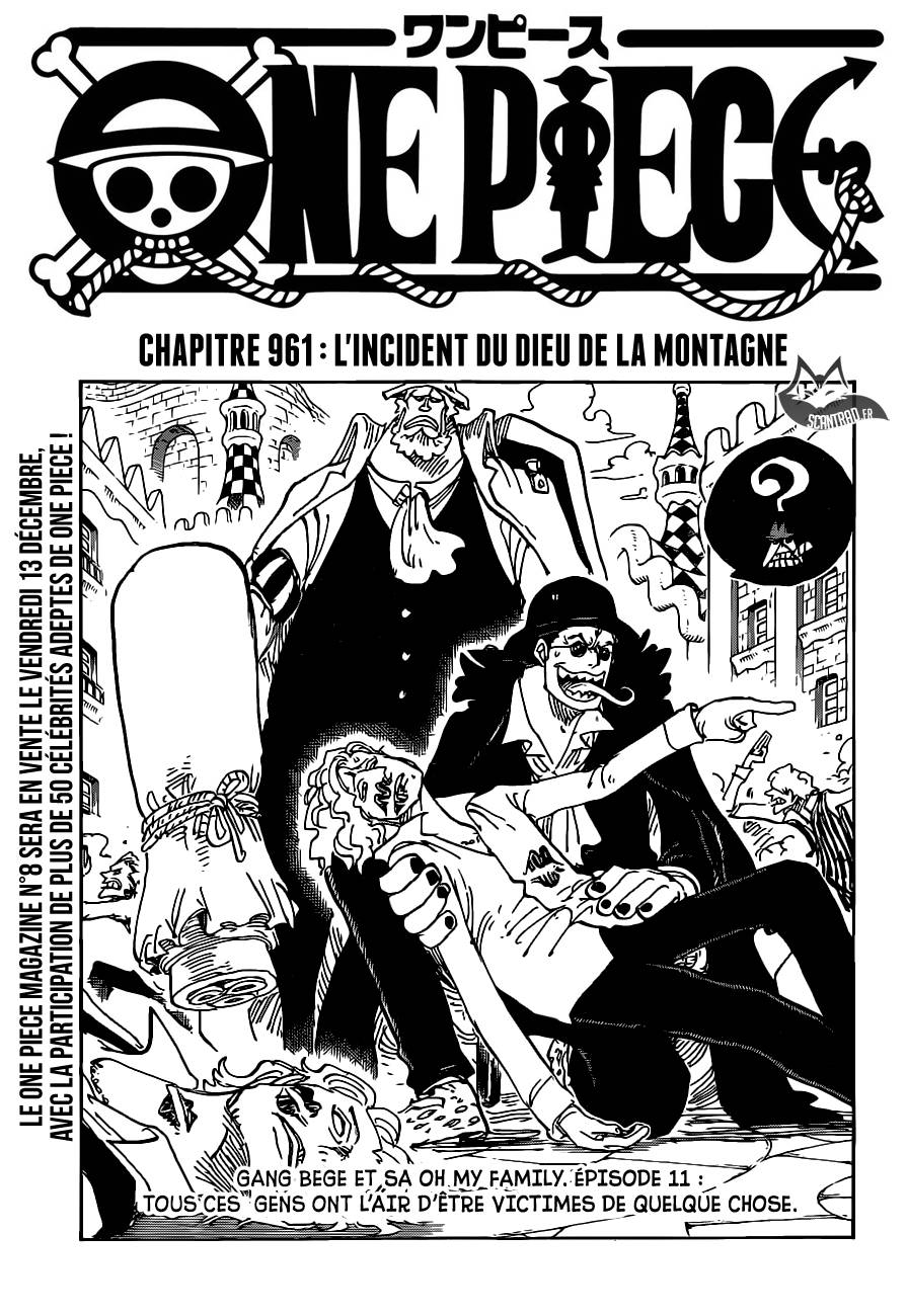Lecture en ligne One Piece 961 page 1