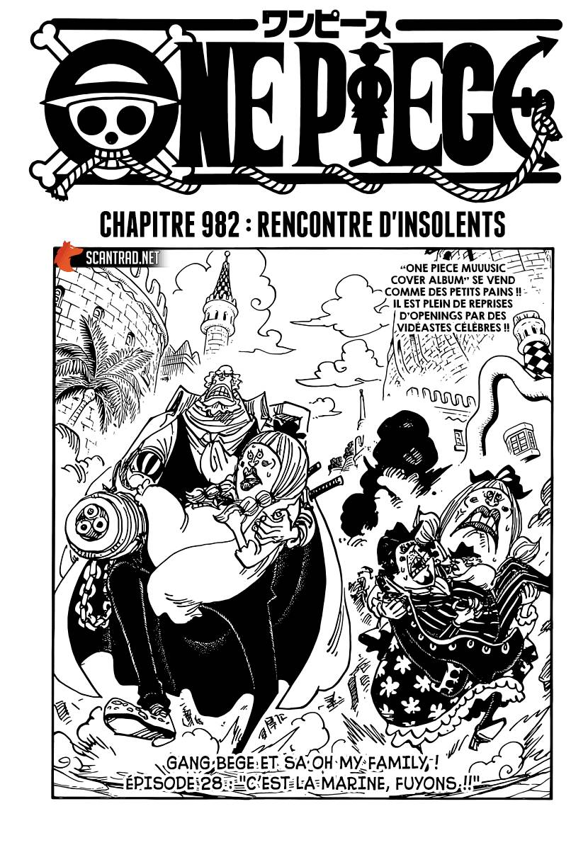 Lecture en ligne One Piece 982 page 1