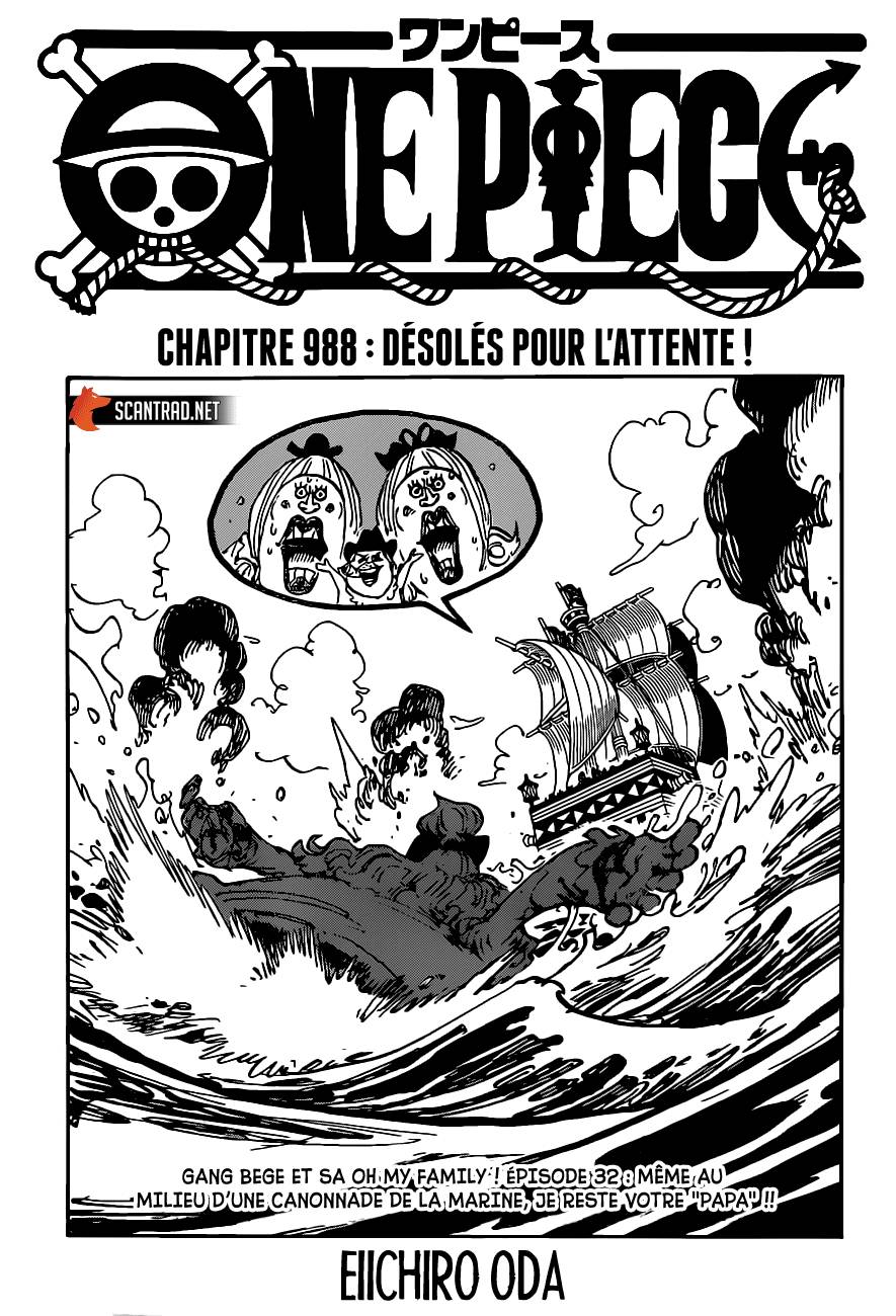Lecture en ligne One Piece 988 page 1