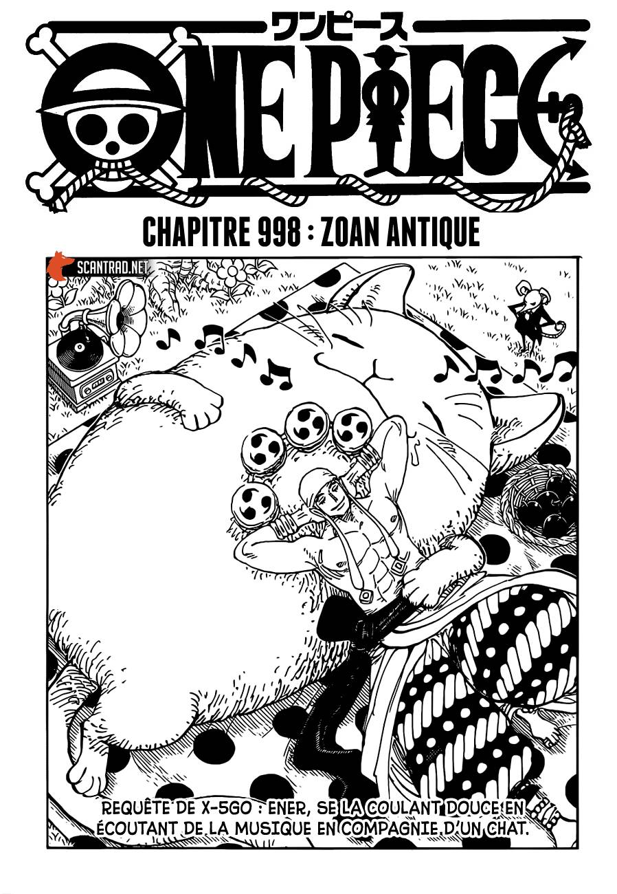 Lecture en ligne One Piece 998 page 1